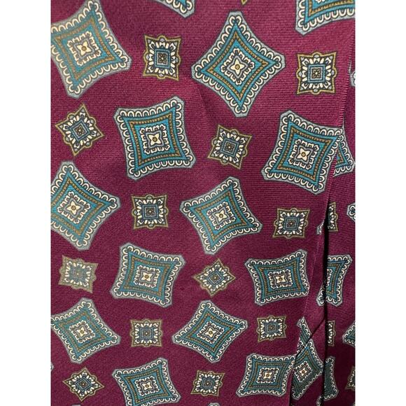 CHRISTIAN DIOR 100% silk red multicolor mens ties set of 3 - Picture 9 of 9